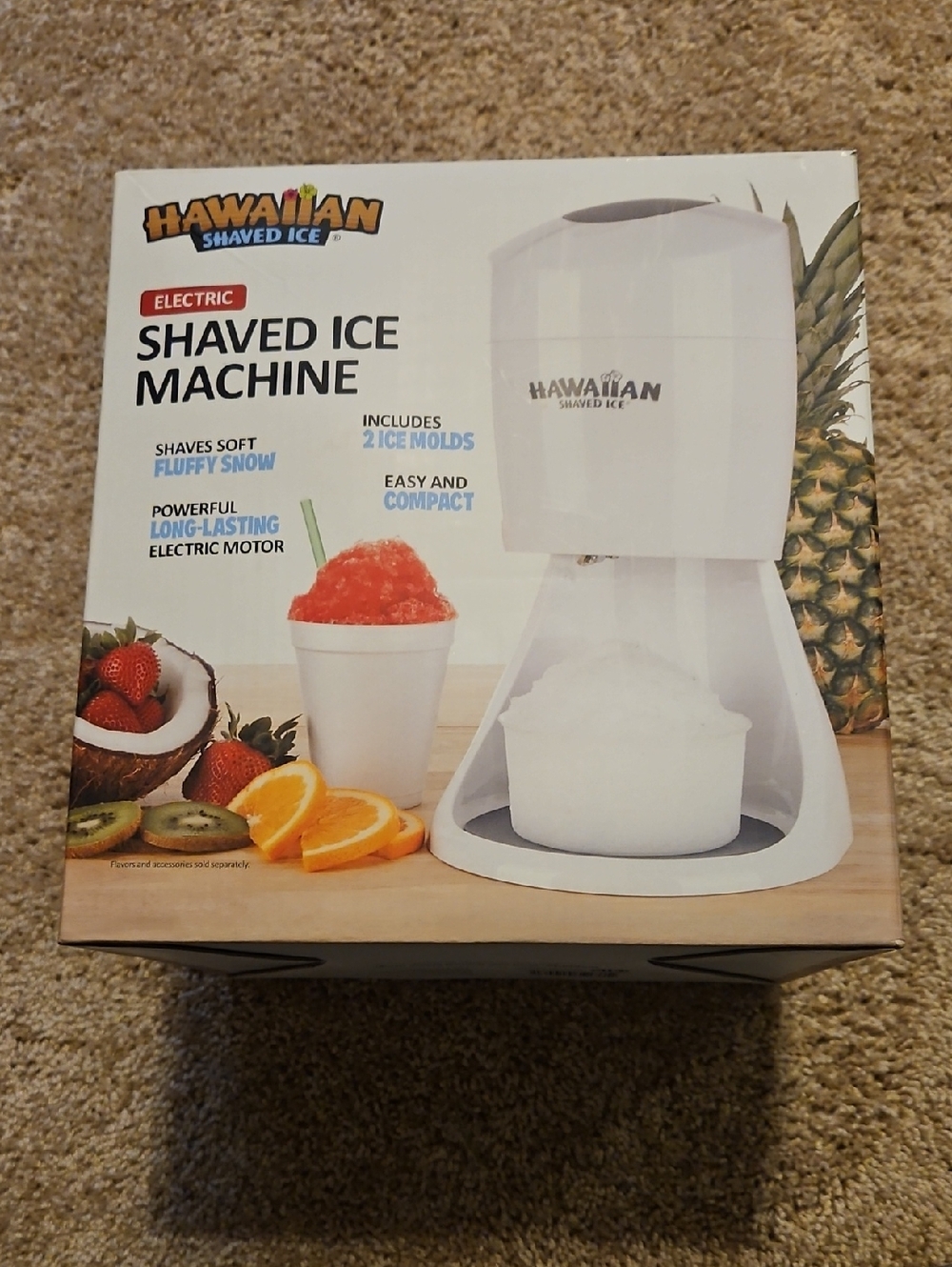 Hawaiian Shaved Ice Electric Shaved Ice Machine - New In Box